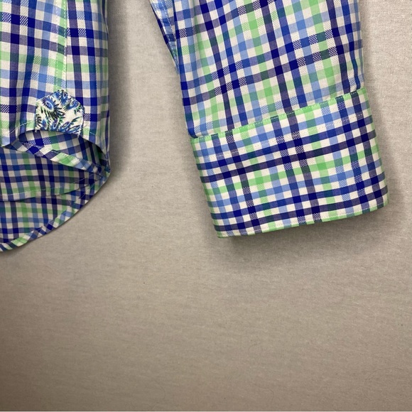 Robert Graham Plaid Shirt Flip Cuff Long Sleeve Mens Size 2XL - Picture 5 of 14